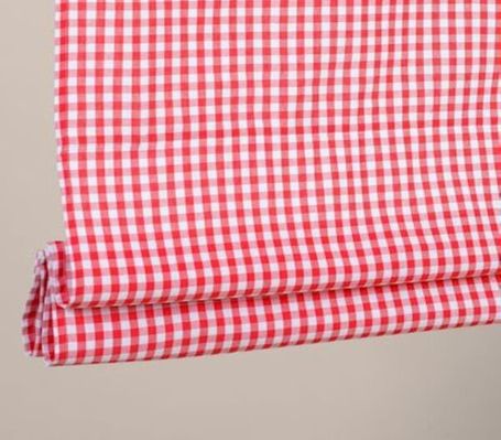 tenda a pacchetto fantasia quadretti rossi filtrante